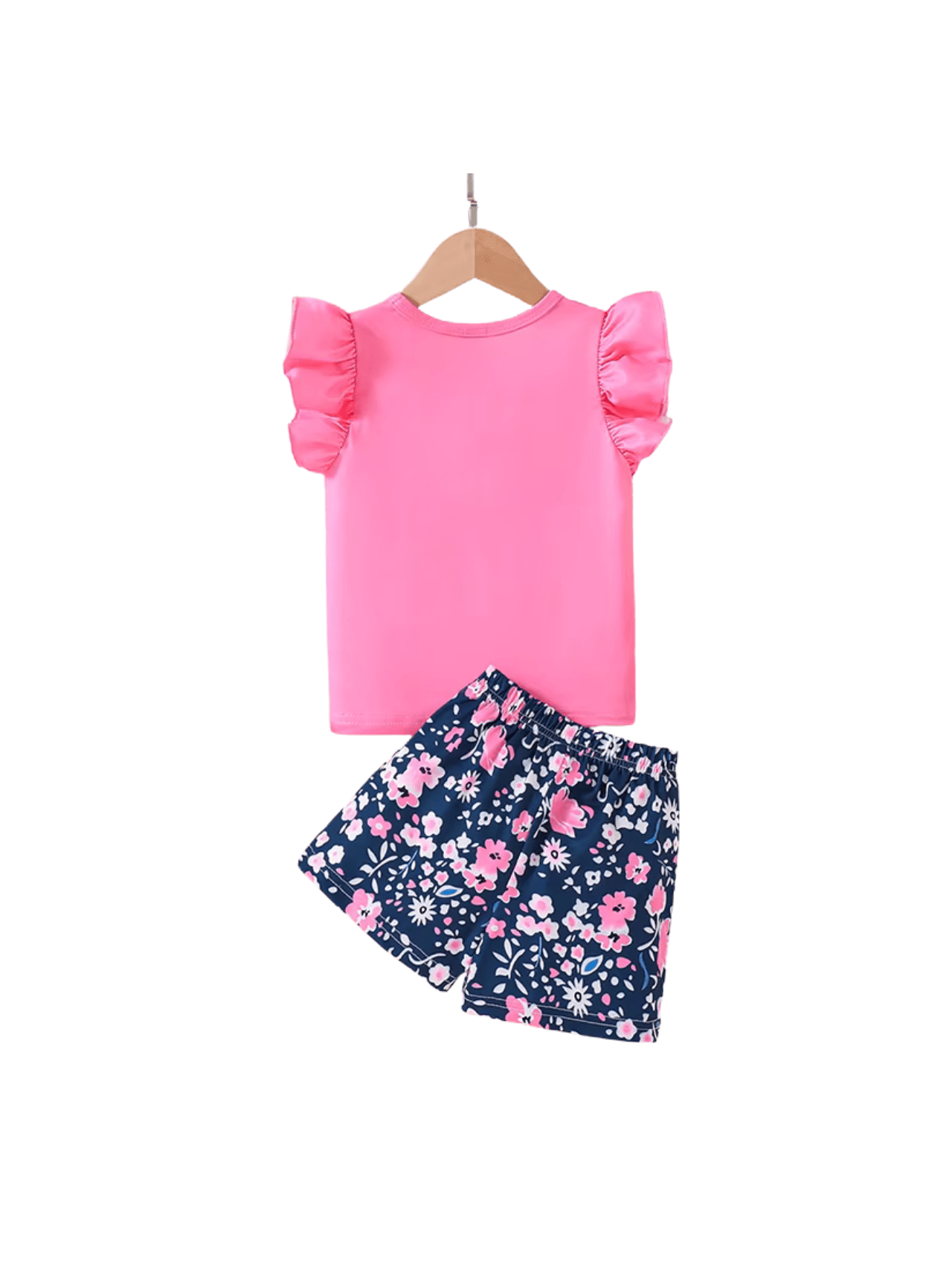 Baby & Kids 2pcs Printed Ruffle T-shirt Set (3mths - 6yrs) - Childrengoods
