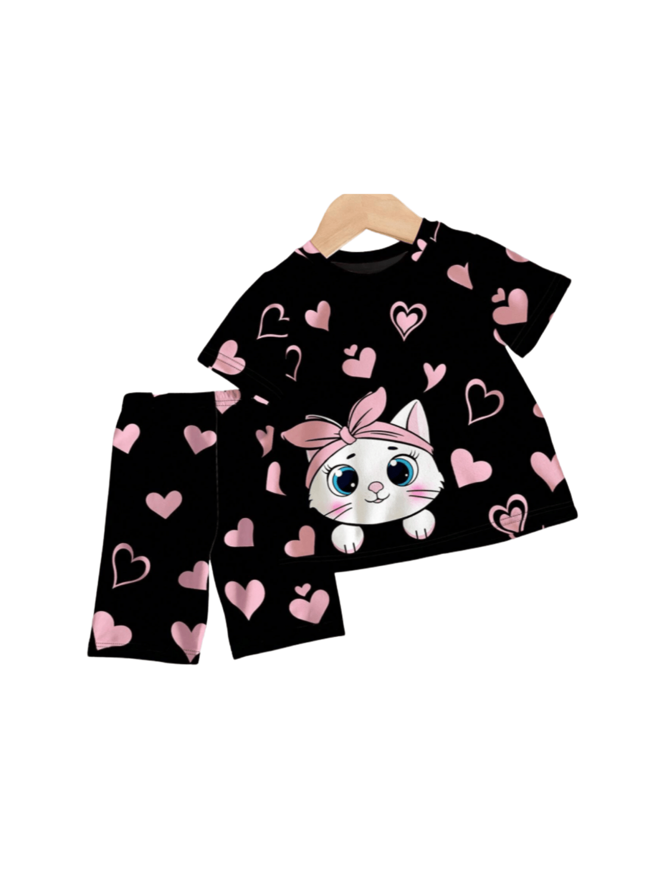 Baby & Kids 2pcs Printed T-shirt Set (3mths - 6yrs) - Childrengoods