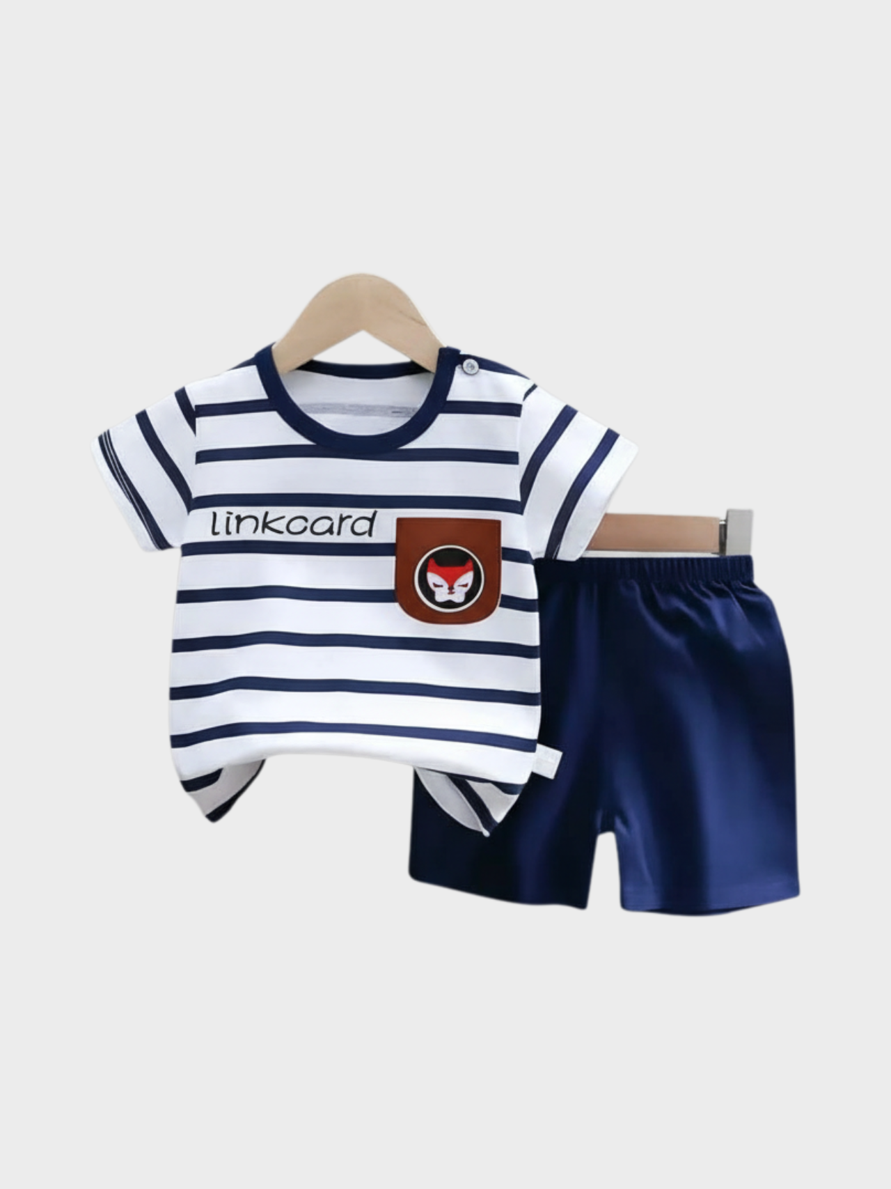 Baby/Toddler Navy Stripe T-Shirt & Shorts Set | Nautical