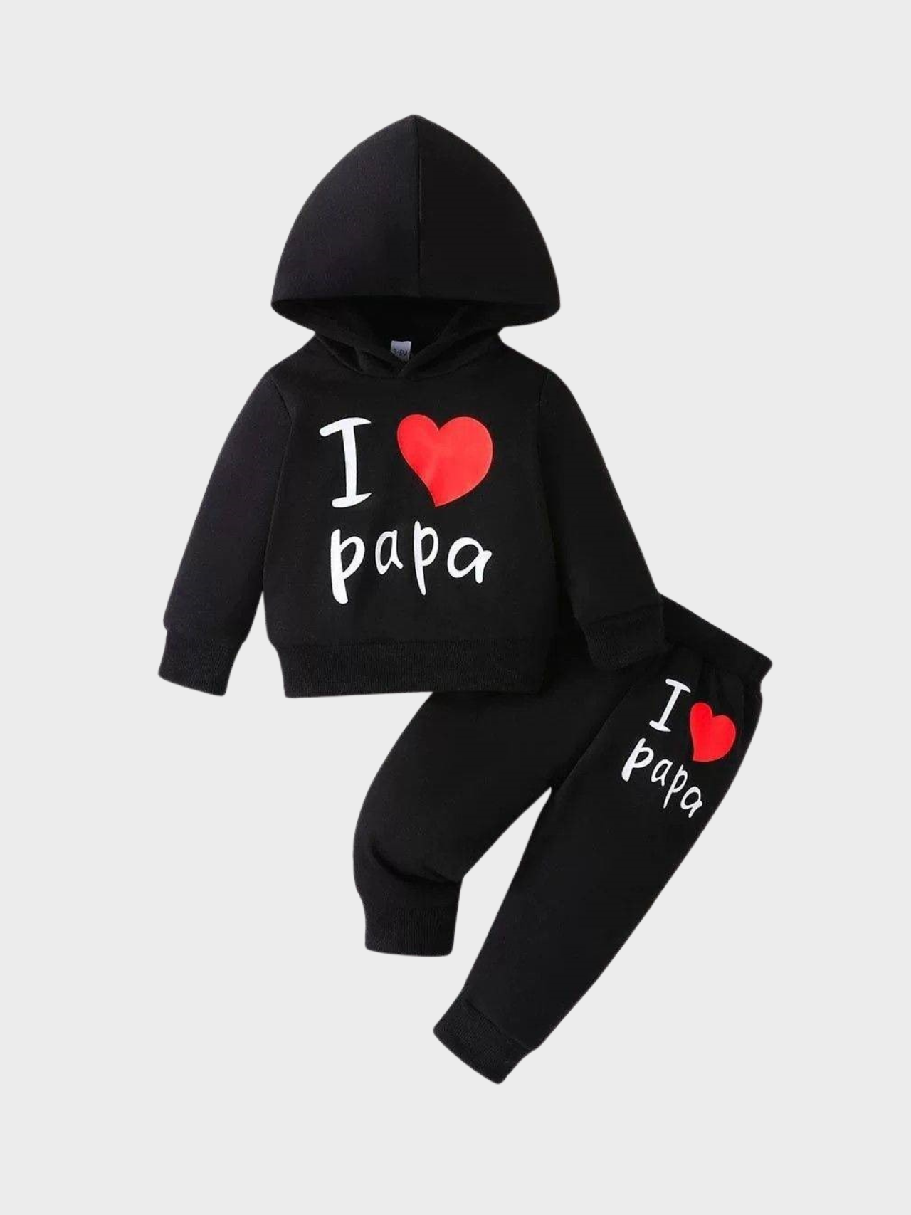 Baby/Toddler "I Love Papa" Hoodie & Joggers Set