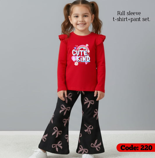 Long T-Shirt & Long Pant Set