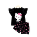Baby & Kids 2pcs Printed Ruffle T-shirt Set (3mths - 7yrs) - Childrengoods