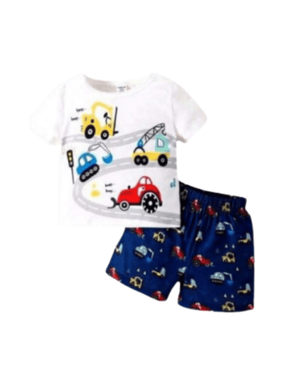 Baby & Kids 2pcs Printed T-shirt Set (3mths - 6yrs) - Childrengoods
