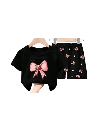 Baby & Kids 2pcs Printed T-shirt Set (3mths - 6yrs) - Childrengoods