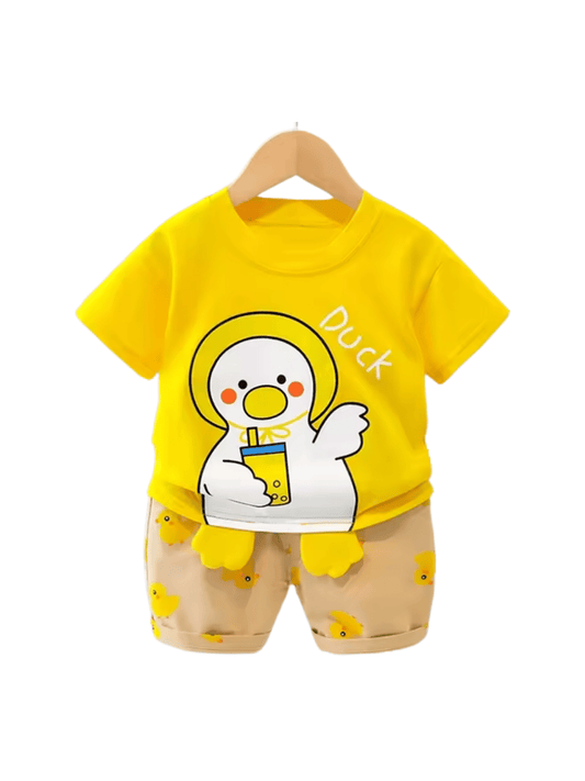 Baby & Kids 2pcs Printed T-shirt Set (3mths - 6yrs) - Childrengoods