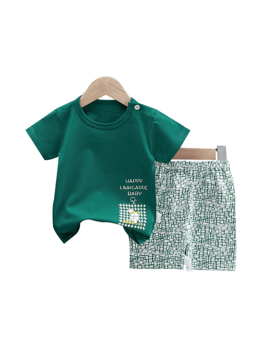 Baby & Kids 2pcs Printed T-shirt Set (3mths - 6yrs) - Childrengoods