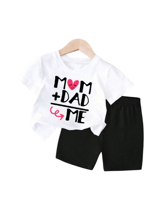 Baby & Kids 2pcs Printed T-shirt Set (3mths - 6yrs) - Childrengoods