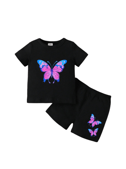 Baby & Kids 2pcs Printed T-shirt Set (3mths - 6yrs) - Childrengoods