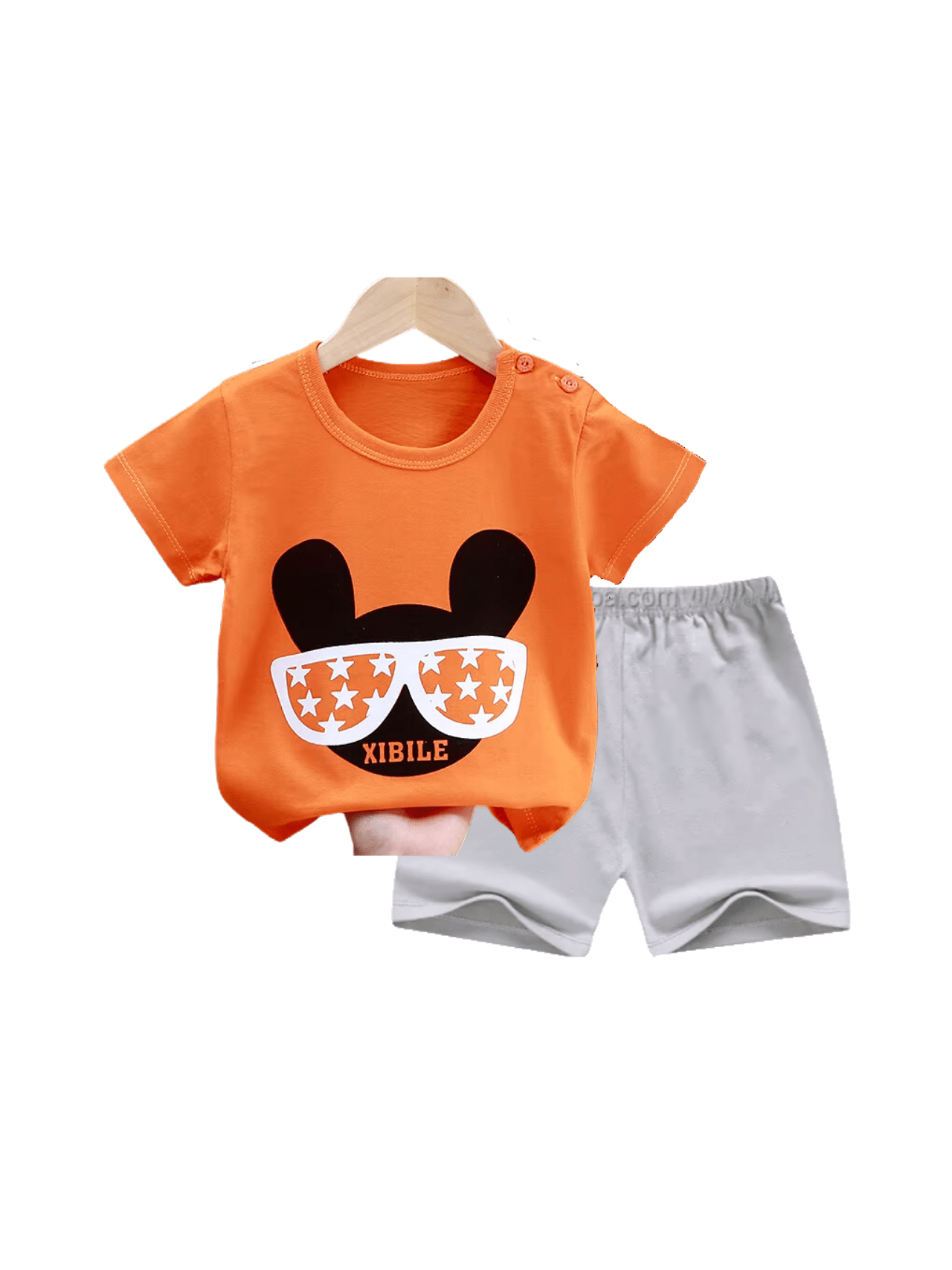 Baby & Kids 2pcs Printed T-shirt Set (3mths - 6yrs) - Childrengoods