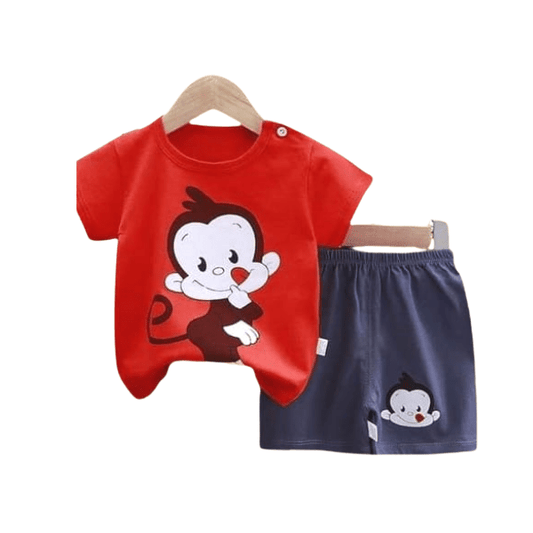 Baby & Kids 2pcs Printed T-shirt Set (3mths - 6yrs) - Childrengoods