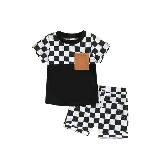 Baby & Kids 2pcs Dot Stripe Printed T-shirt Set (3mths-6yrs)